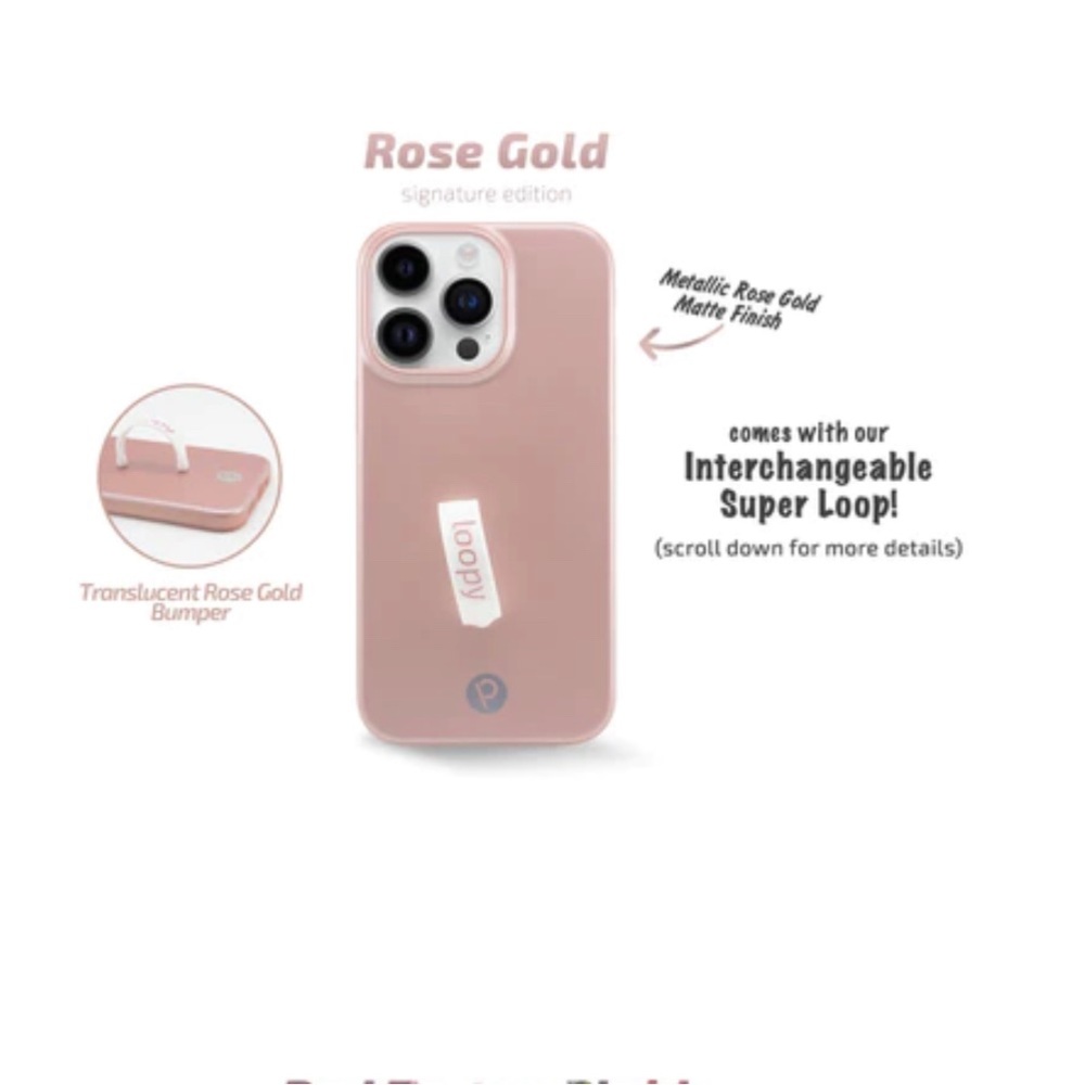 Loopy iPhone 14 Pro Max brand new never used - Rose Gold